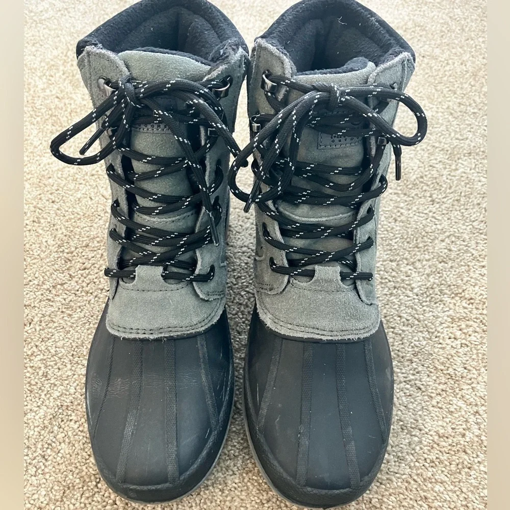 Magellan Leather Lace Up Leather Rubber Duck Boots Mens‎ Size 7D Snow Outdoors